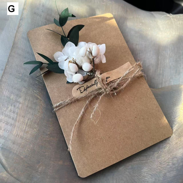 Original Handmade Dried Flower Greeting Cards, Beautiful Valentine's Day Greeting Card, Creative Birthday Greeting Card, Wedding Greeting Card, Unique Anniversary Greeting Card-Art Painting Canvas