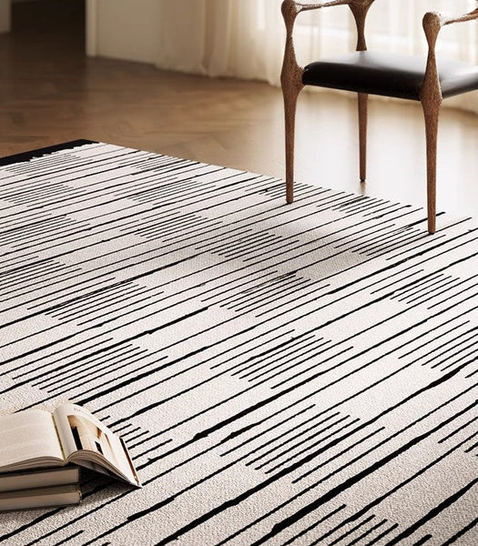 Simple Modern Rugs for Dining Room, Bedroom Modern Rugs, Living Room Contemporary Modern Rugs, Large Abstract Geometric Modern Rugs