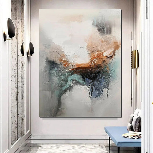 Large Canvas Painting, Acrylic Painting for Dining Room, Living Room Wall Painting, Contemporary Wall Painting, Modern Artwork-Art Painting Canvas