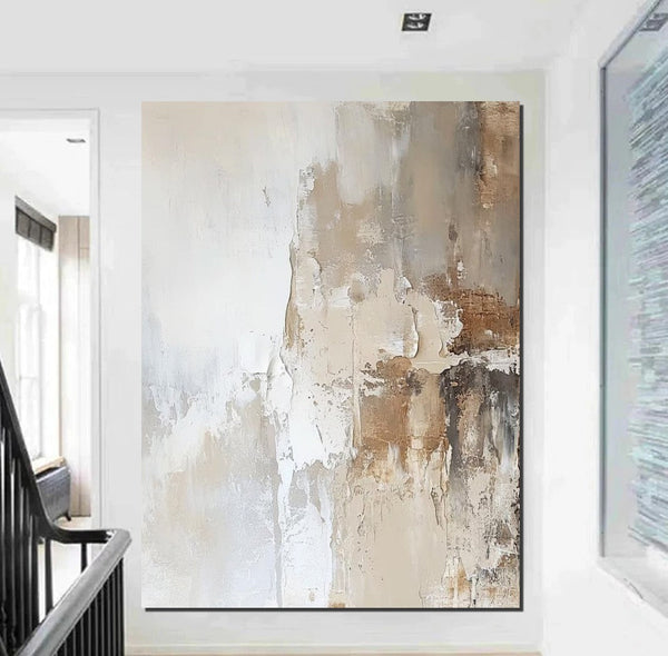 Extra Large Acrylic Painting, Modern Contemporary Abstract Artwork, Palette Knife Paintings, Simple Modern Art, Living Room Wall Art Painting-Art Painting Canvas