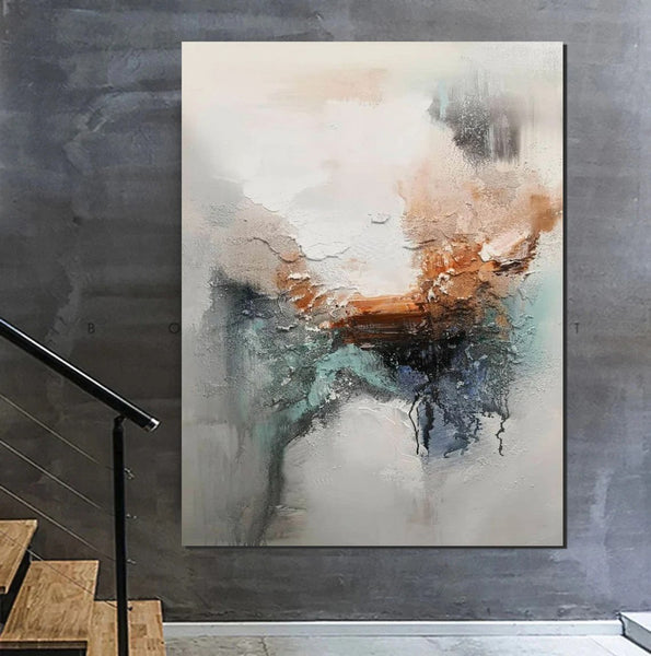 Large Canvas Painting, Acrylic Painting for Dining Room, Living Room Wall Painting, Contemporary Wall Painting, Modern Artwork-Art Painting Canvas