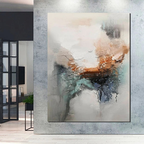 Large Canvas Painting, Acrylic Painting for Dining Room, Living Room Wall Painting, Contemporary Wall Painting, Modern Artwork-Art Painting Canvas