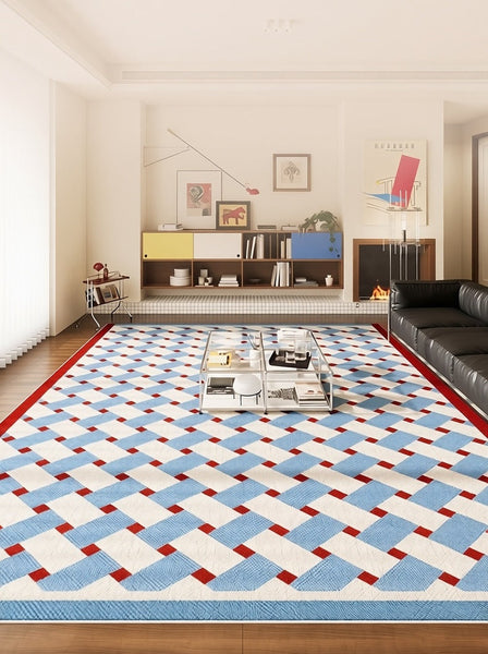 Modern Living Room Rug Ideas, Mid Century Modern Rugs, Contemporary Abstract Rugs for Dining Room, Geometric Contemporary Rugs-Art Painting Canvas