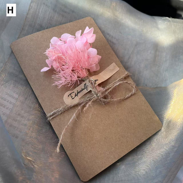 Original Handmade Dried Flower Greeting Cards, Beautiful Valentine's Day Greeting Card, Creative Birthday Greeting Card, Wedding Greeting Card, Unique Anniversary Greeting Card-Art Painting Canvas