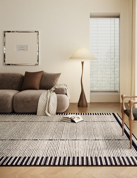 Unique Modern Rugs for Dining Room, Large Abstract Geometric Modern Rugs, Bedroom Modern Rugs, Living Room Contemporary Modern Rugs-Art Painting Canvas