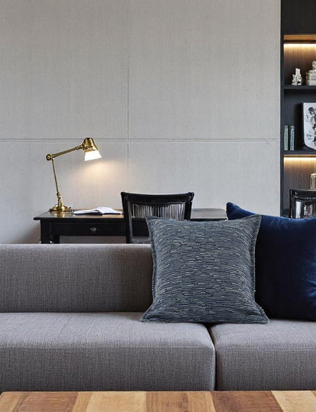 Decorative Modern Sofa Pillows for Interior Design, Large Square Decorative Throw Pillows for Couch, Blue Modern Sofa Pillows, Large Decorative Throw Pillows-Art Painting Canvas