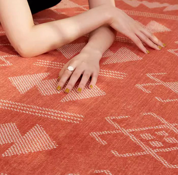 Modern Rugs for Living Room, Mid Century Area Rugs for Bedroom, Large Contemporary Area Rugs for Dining Room-Art Painting Canvas