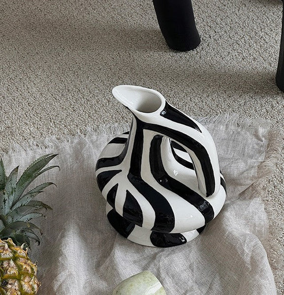Porcelain Bud Vases, Handmade Water Holding Flower Vases, Modern Ceramic Flower Vases, Small Flower Vases on Table-Art Painting Canvas