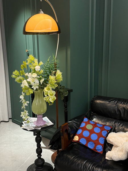 Centerpiece Contemporary Vases on Table, Modern Glass Vase for Flowers, Mid Century Glass Vases, Handmade Modern Vases for Living Room, Unique Decorative Glass Vase-Art Painting Canvas