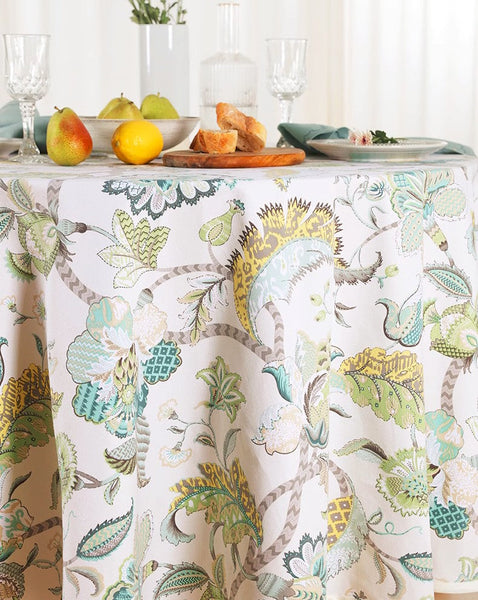 Rustic Table Covers for Kitchen, Large Rectangle Tablecloth for Dining Room Table, Country Farmhouse Tablecloth, Square Tablecloth for Round Table-Art Painting Canvas