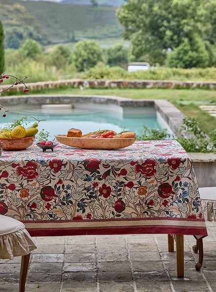 Oversied Modern Rectangular Tablecloth for Dining Room Table, Square Tablecloth for Kitchen, Extra Large Table Covers for Round Table-Art Painting Canvas