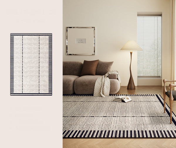 Unique Modern Rugs for Dining Room, Large Abstract Geometric Modern Rugs, Bedroom Modern Rugs, Living Room Contemporary Modern Rugs-Art Painting Canvas