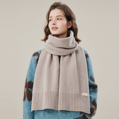 Fashion Designer Scarf, Cold Weather Scarf, Wool Scarf for Women, Casual Scarf for Women, Modern Winter Scarf, Soft Cashmere Scarf for Women-Art Painting Canvas