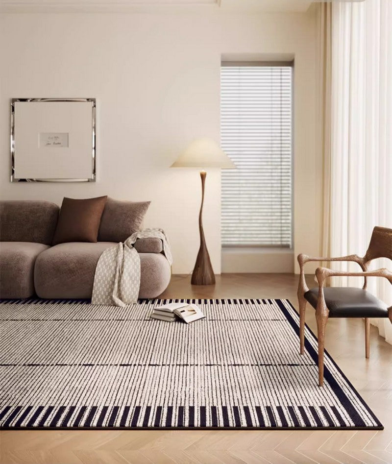 Unique Modern Rugs for Dining Room, Large Abstract Geometric Modern Rugs, Bedroom Modern Rugs, Living Room Contemporary Modern Rugs-Art Painting Canvas