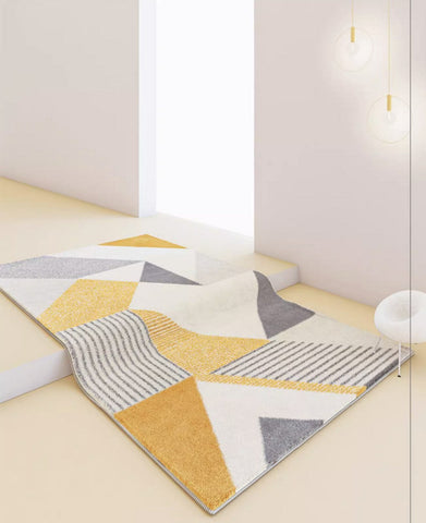 Dining Room Modern Rugs, Geometric Modern Rugs for Living Room, Large Modern Floor Carpets, Contemporary Modern Rugs for Dining Room-Art Painting Canvas