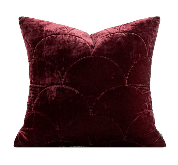 Modern Pillows for Couch, Red Decorative Pillow Covers, Decorative Throw Pillows for Living Room, Large Modern Sofa Pillows-Art Painting Canvas