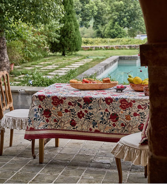 Oversied Modern Rectangular Tablecloth for Dining Room Table, Square Tablecloth for Kitchen, Extra Large Table Covers for Round Table-Art Painting Canvas
