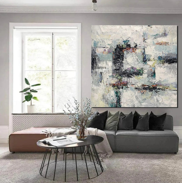 Large Simple Modern Art, Abstract Acrylic Painting, Bedroom Wall Art Paintings, Contemporary Wall Art Paintings, Acrylic Paintings for Living Room-Art Painting Canvas
