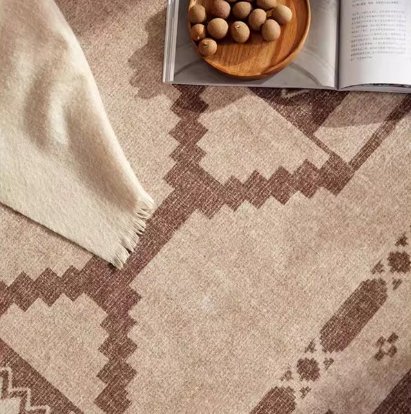 Large Contemporary Area Rugs for Dining Room, Modern Rugs for Living Room, Mid Century Area Rugs for Bedroom-Art Painting Canvas