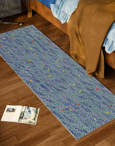 Abstract Area Rugs for Living Room, Contemporary Modern Rugs Next to Bed, Modern Carpets for Office, Geometric Modern Rugs under Dining Room Table-Art Painting Canvas