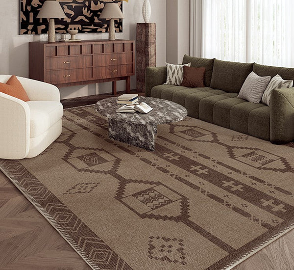 Large Contemporary Area Rugs for Dining Room, Modern Rugs for Living Room, Mid Century Area Rugs for Bedroom-Art Painting Canvas