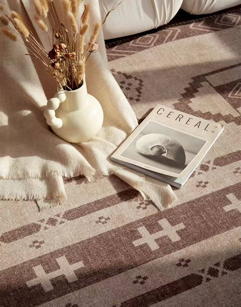 Large Contemporary Area Rugs for Dining Room, Modern Rugs for Living Room, Mid Century Area Rugs for Bedroom-Art Painting Canvas