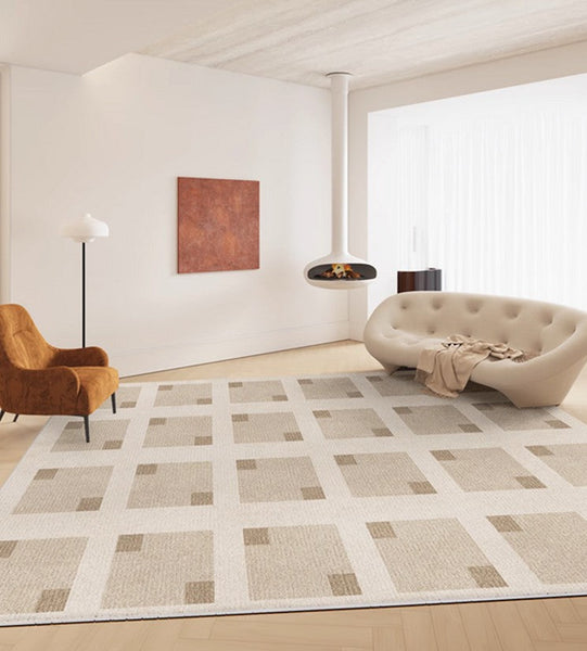 Abstract Contemporary Rugs for Bedroom, Modern Rugs under Sofa, Modern Soft Rugs for Living Room, Dining Room Floor Rugs, Modern Rugs for Office