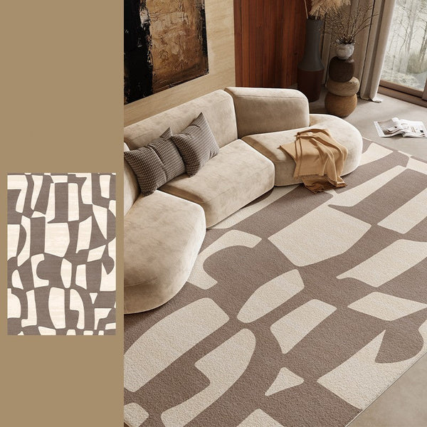 Abstract Contemporary Rugs for Bedroom, Modern Rugs under Sofa, Dining Room Floor Rugs, Modern Rug Ideas for Living Room-Art Painting Canvas