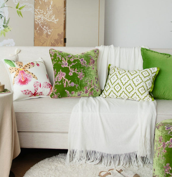 Large Decorative Pillows for Interior Design, Modern Decorative Cushion Covers, Unique Decorative Pillow Arrangement Ideas for Couch, Decorative Pillows for Living Room-Art Painting Canvas