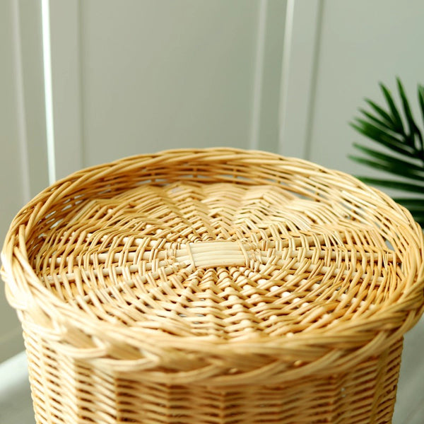 Large Cat House Basket with Washable Cushion for Indoor Cats and Dogs, Triple-Layer Cat Bed-Art Painting Canvas