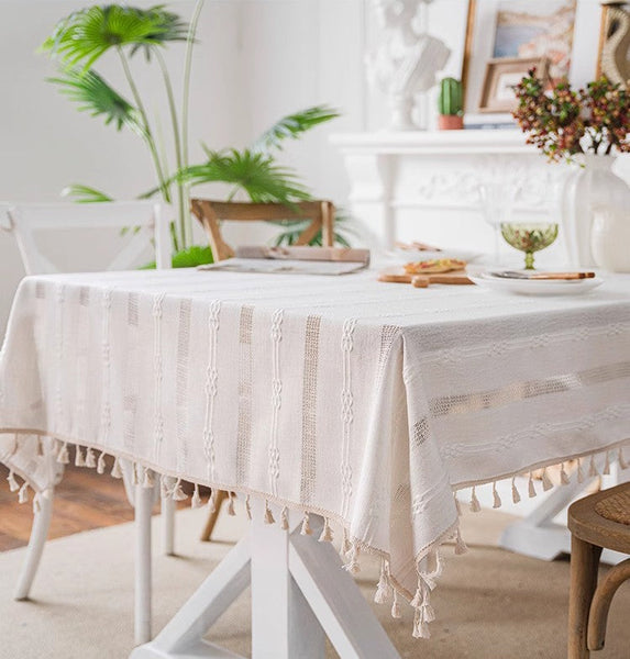 Country Farmhouse Tablecloth, Rustic Table Covers for Kitchen, Linen Rectangular Tablecloth for Oval Table, Large Rectangle Tablecloth for Dining Room Table-Art Painting Canvas
