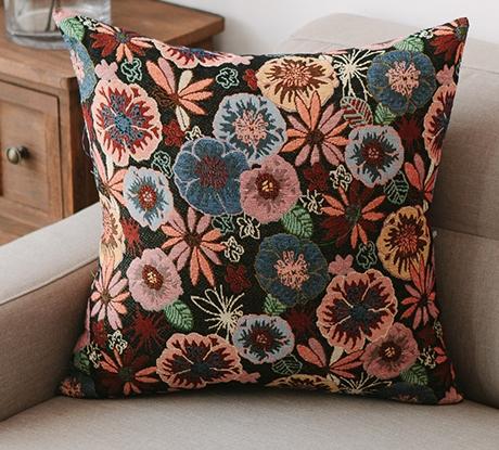 Geometric Pattern Chenille Throw Pillow for Couch, Bohemian Decorative Sofa Pillows, Decorative Throw Pillows for Living Room-Art Painting Canvas