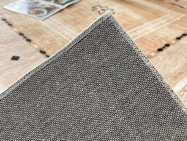 Contemporary Rugs for Bedroom, Mid Century Modern Rugs Next to Bed, Abstract Modern Carpets for Living Room, Modern Rugs for Dining Room-Art Painting Canvas