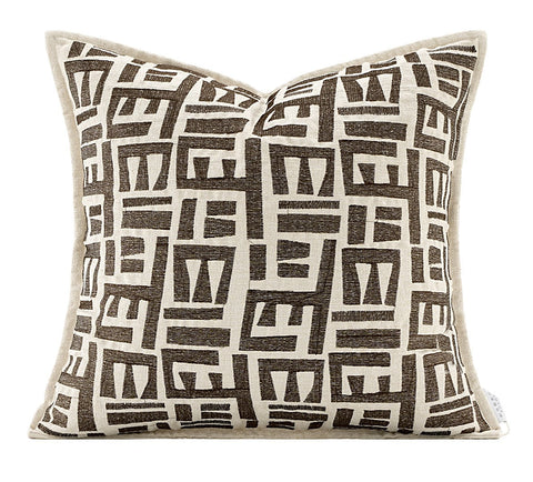 Simple Decorative Pillows for Couch, Contemporary Throw Pillows for Living Room, Modern Sofa Pillows, Modern Square Pillows-Art Painting Canvas