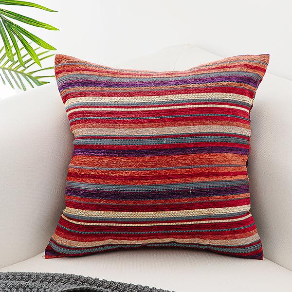 Unique Bohemian Decorative Sofa Pillows, Extra Large Geometric Pattern Chenille Throw Pillows, Oriental Throw Pillow for Couch-Art Painting Canvas