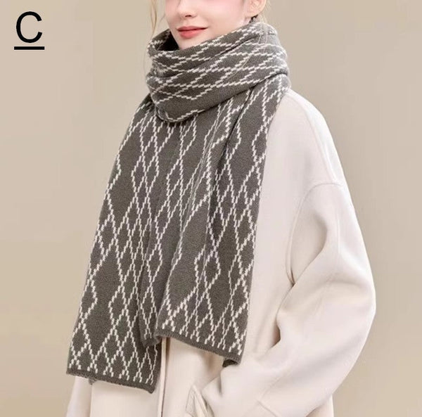 Winter Wool Scarf, Soft Cashmere Scarf for Women, Elegant Wool Scarves, Warm Winter Scarf, Cold Weather Scarf, Fashion Scarf, Christmas Gifts for Her, Holiday Scarf-Art Painting Canvas