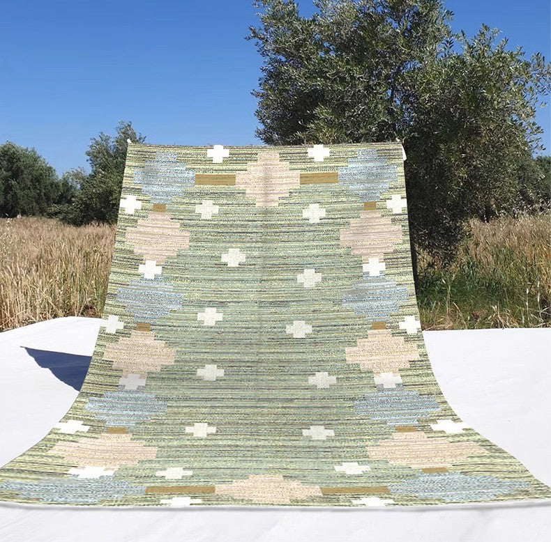 Oversized Area Rugs for Living Room, Morocco Green Rugs for Dining Room, Extra Large Vintage Persian Rugs, Traditional Colorful Moroccan Rug, Vintage Rugs for Bedroom