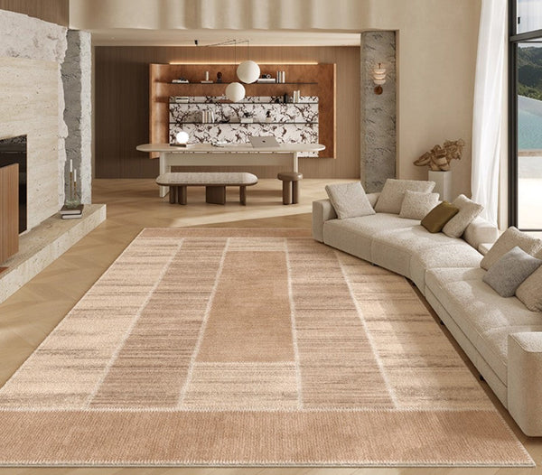 Modern Rugs for Dining Room, Contemporary Rugs for Bedroom, Abstract Modern Carpets for Living Room, Mid Century Modern Rugs Next to Bed-Art Painting Canvas