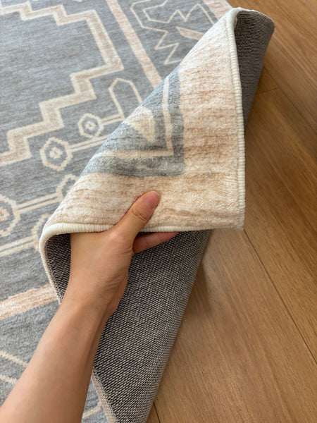 Contemporary Abstract Rugs Next to Bed, Geometric Modern Carpets for Office, Vintage Soft Turkish Rug for Living Room, Large Modern Rugs under Dining Room Table-Art Painting Canvas