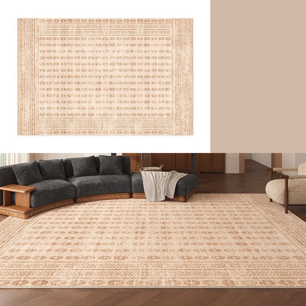 Mid Century Modern Rugs Next to Bed, Contemporary Rugs for Bedroom, Abstract Modern Carpets for Living Room, Modern Rugs for Dining Room-Art Painting Canvas