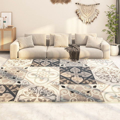 Modern Runner Rugs for Hallway, Kitchen Runner Rugs, Contemporary Modern Rugs for Living Room, Thick Modern Runner Rugs Next to Bed-Art Painting Canvas