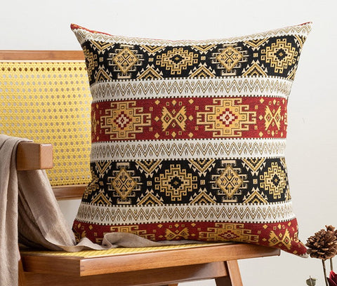 Decorative Throw Pillows, Bohemia Sofa Pillows for Living Room, Geometric Pattern Throw Pillow for Couch, Large Bohemian Decorative Sofa Pillows-Art Painting Canvas