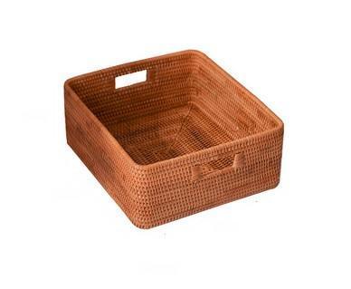 Storage Basket for Shelves, Large Rectangular Storage Baskets, Storage Baskets for Kitchen, Woven Rattan Storage Baskets for Bedroom-Art Painting Canvas
