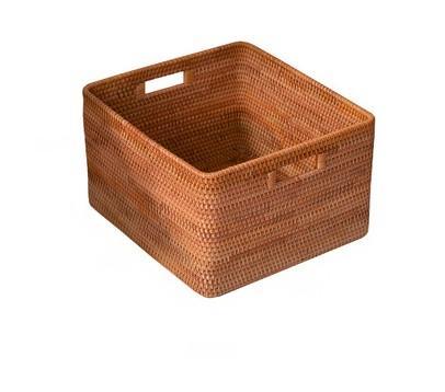Storage Basket for Shelves, Woven Storage Basket for Toys, Rattan Storage Basket for Clothes, Large Rectangular Storage Basket, Storage Baskets for Bedroom-Art Painting Canvas