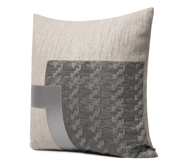 Large Decorative Modern Sofa Pillows, Modern Throw Pillows for Couch, Large Gray Modern Pillows, Modern Simple Throw Pillows for Living Room-Art Painting Canvas