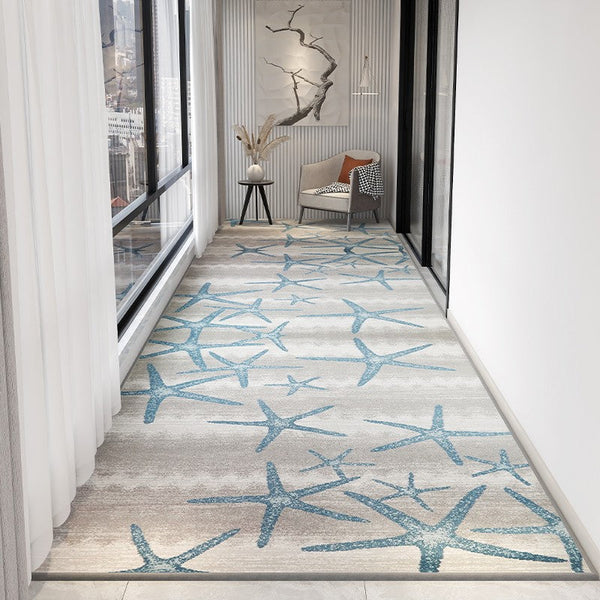 Long Narrow Runner Rugs, Abstract Modern Long Hallway Runners, Entrance Hallway Runners, Entryway Runner Rug Ideas, Kitchen Runner Rugs-Art Painting Canvas