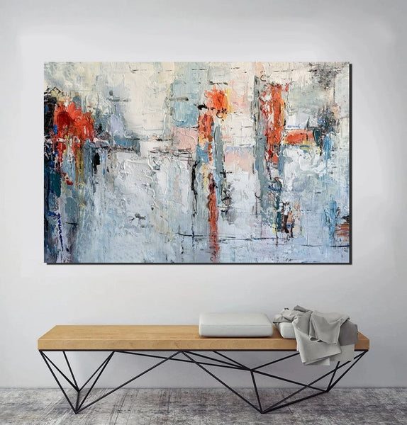 Abstract Acrylic Paintings for Living Room, Buy Paintings Online, Heavy Texture Canvas Art, Modern Contemporary Artwork-Art Painting Canvas