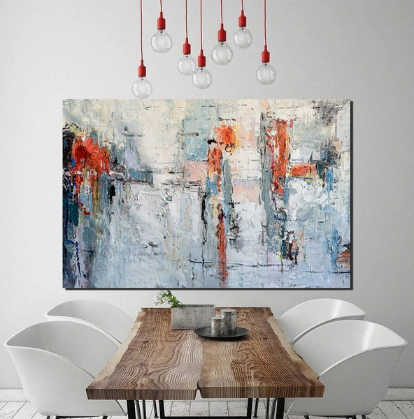 Abstract Acrylic Paintings for Living Room, Buy Paintings Online, Heavy Texture Canvas Art, Modern Contemporary Artwork-Art Painting Canvas