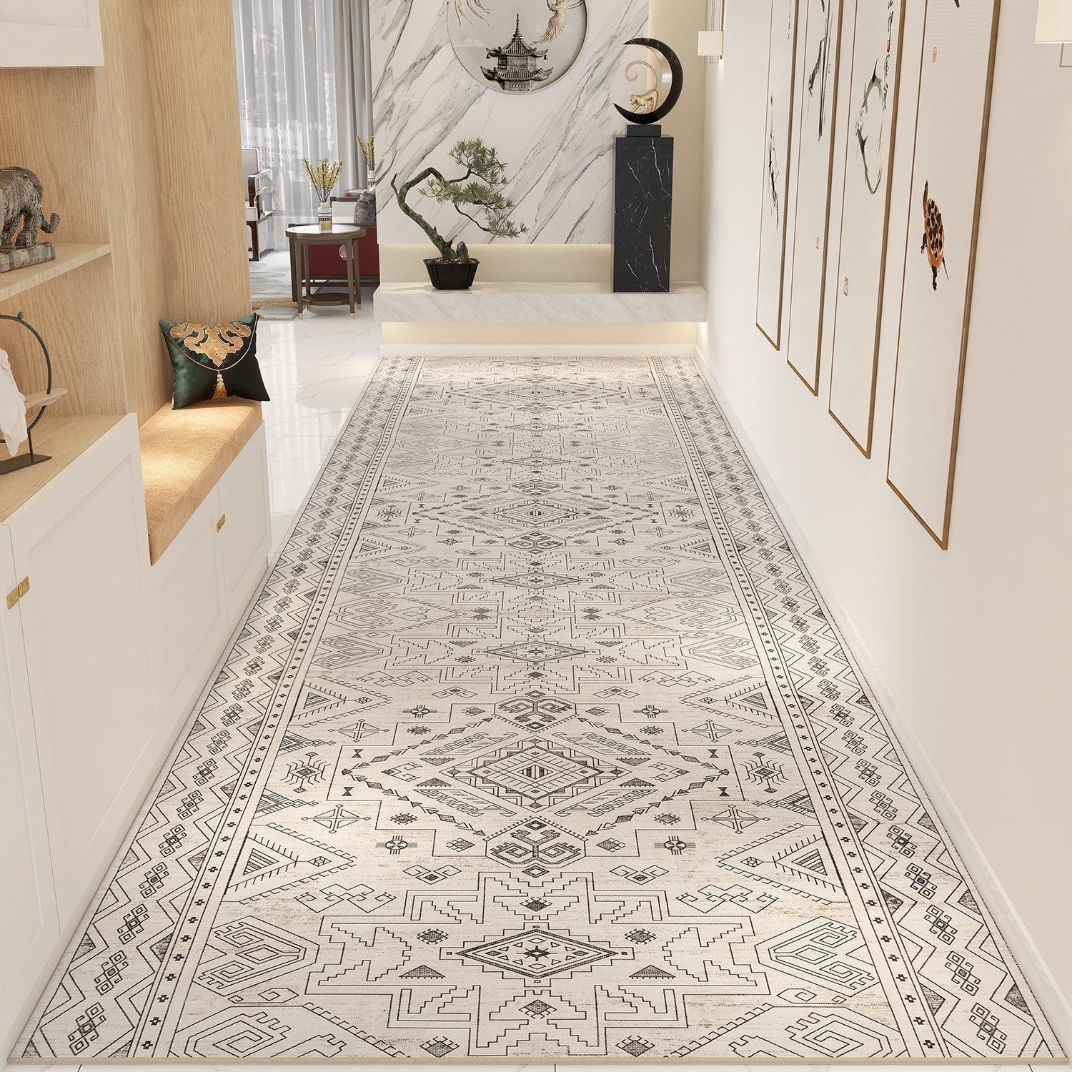 Non Slip Entrance Runner Rugs, Bedside Runner Rugs, Entryway Runner Rug Ideas, Traditional Morocco Long Narrow Runner Rugs, Extra Long Hallway Runners