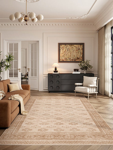 Modern Rugs for Dining Room, Abstract Contemporary Modern Rugs, Geometric Contemporary Rugs Next to Bed, Mid Century Area Rugs for Living Room-Art Painting Canvas